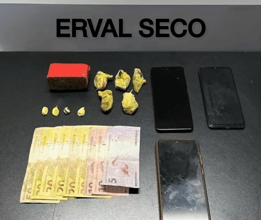 Ação policial resulta na prisão de suspeito por tráfico de drogas em Erval Seco