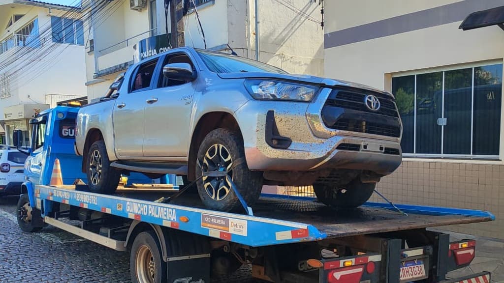 Brigada Militar recupera Hilux em Palmeira das Missões
