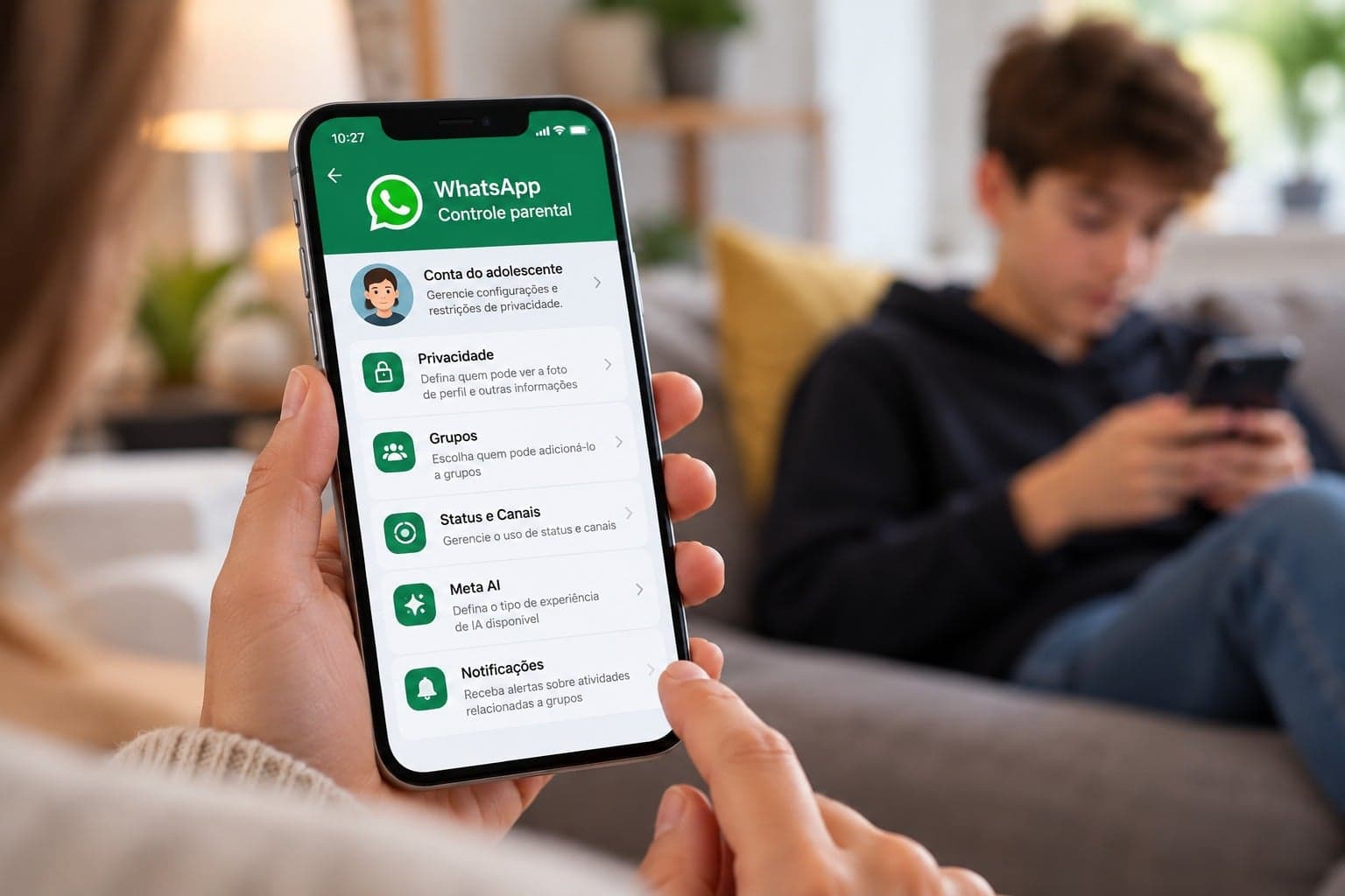 WhatsApp tem novos recursos de controle parental para adolescentes