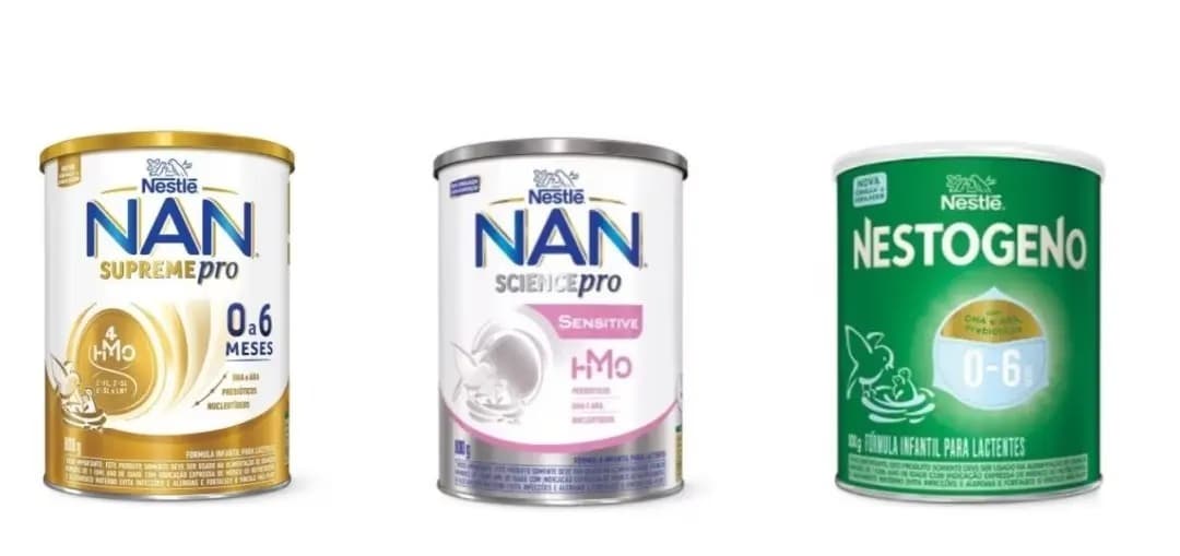 Anvisa proíbe venda de fórmulas infantis da Nestlé por risco de contaminação